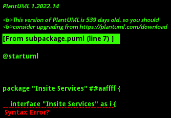 Sub Package Diagram